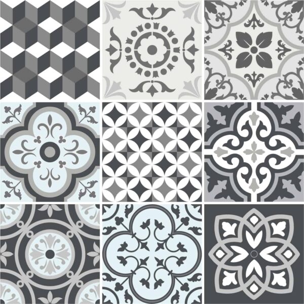 Fliesenaufkleber marokkanisch Traditionell in Anthrazit