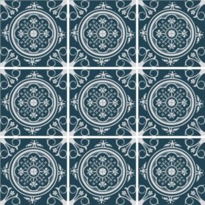 Fliesenaufkleber in Dunkelblau