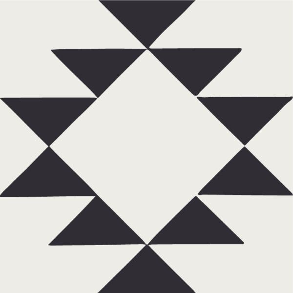 Fliesenaufkleber boho ethno in Anthrazit