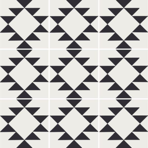 Fliesenaufkleber boho ethno in Anthrazit