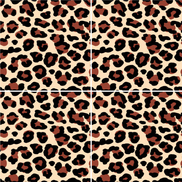 Fliesenaufkleber leo leo-muster in Leopard