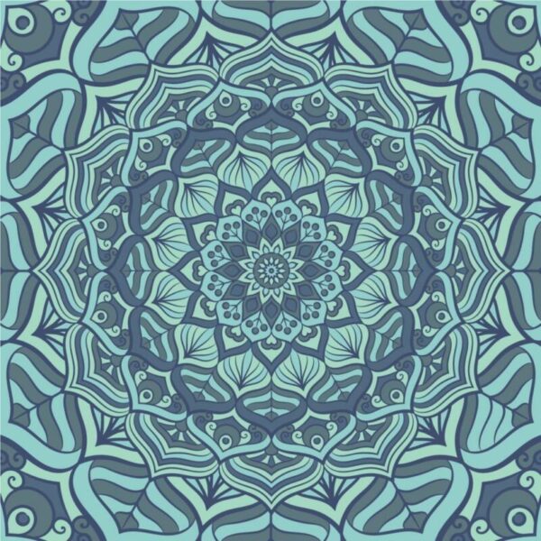 Fliesenaufkleber mandala ornamente in Pastell
