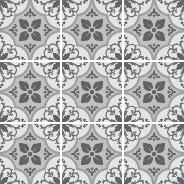 Fliesenaufkleber blumenmuster floral in Beige
