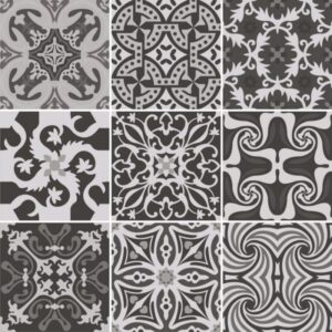 Fliesenaufkleber Anthrazit in Beige