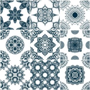 Fliesenaufkleber in Beige