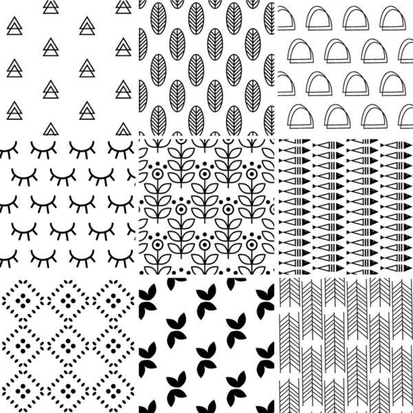 Fliesenaufkleber Schwarz skandinavisch in Dunkelblau