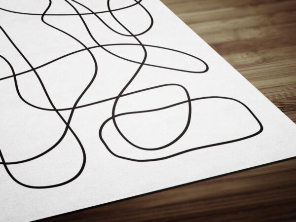 Kunstdrucke atmosphärisch durchgängige linie