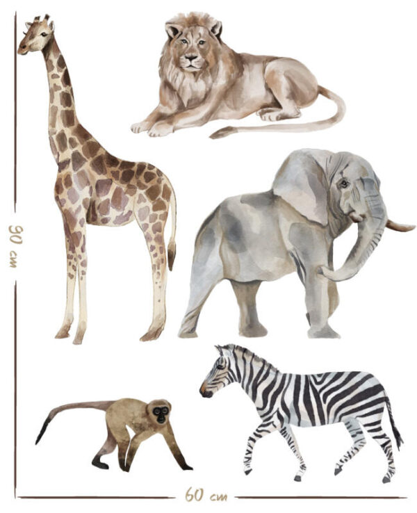 Kids Afrika elefant 90cm×60