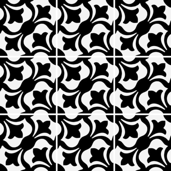 Bodenfliesenaufkleber floral ornamente Floral 10×10 cm