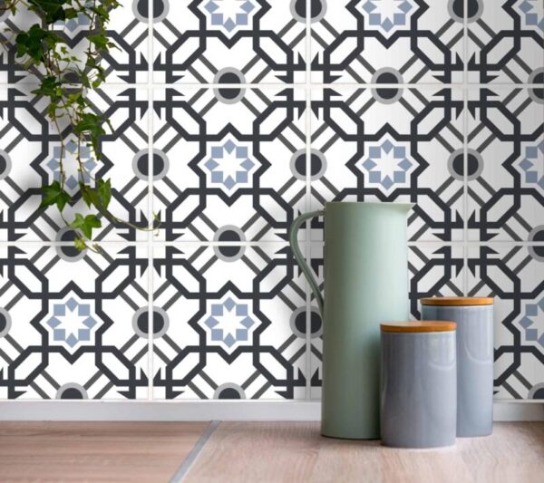 Arabisch Arabisch geometrisch in Anthrazit