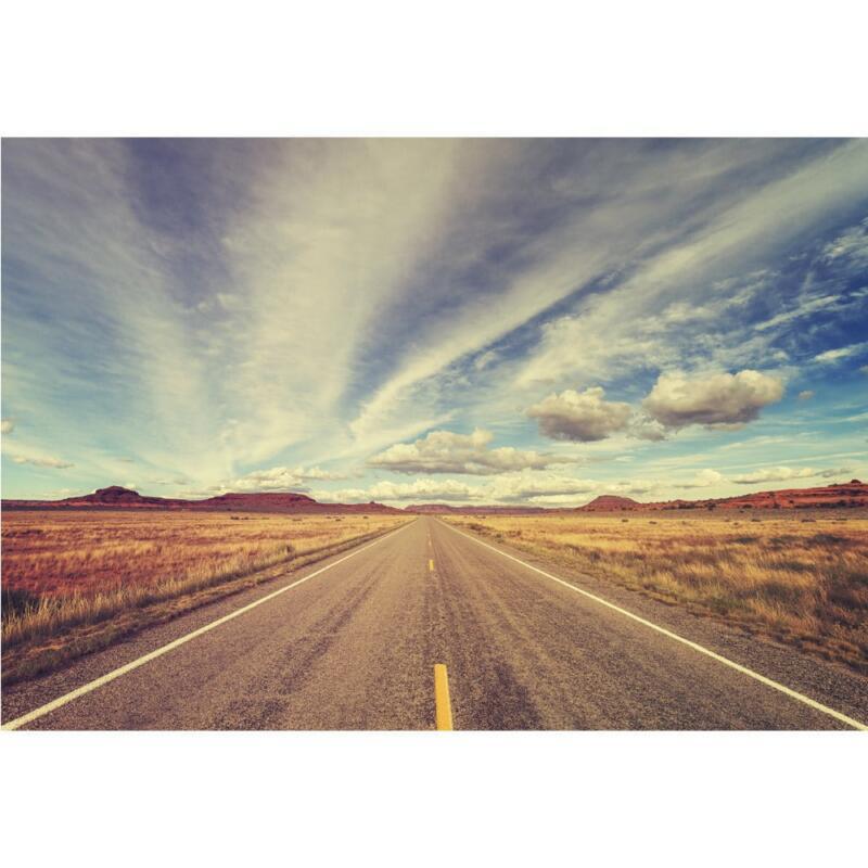Wandbild Kunstdruck Fotodruck Highway Desert Vintage – Bild 2