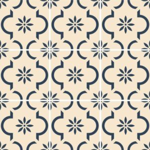 Fliesenaufkleber ornamente portugiesisch in Blau