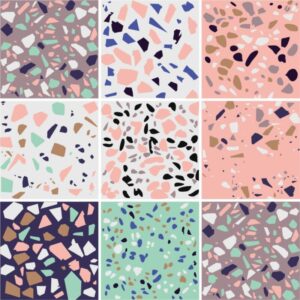 Fliesenaufkleber Natur Terrazzo in Beige