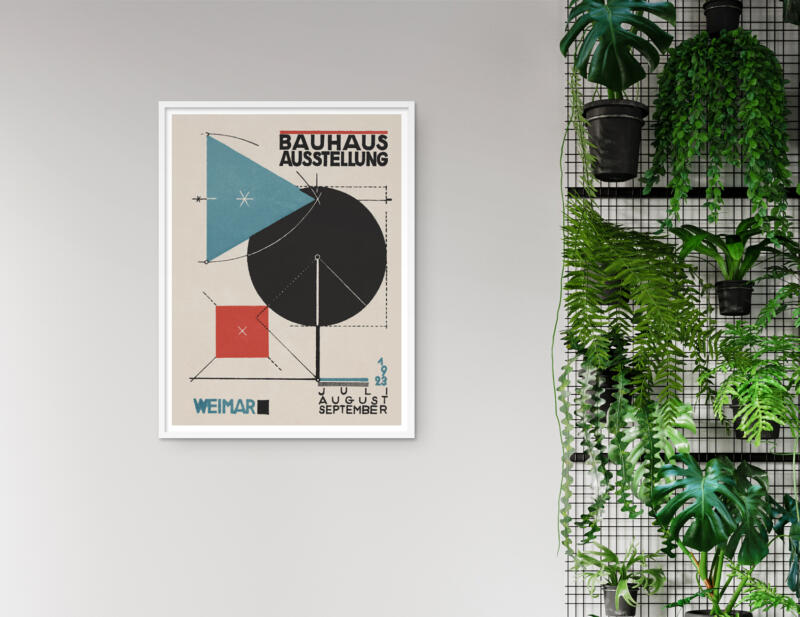 Bauhaus Ausstellung Exhibition Plakat Avantgarde 1923 – Bild 3