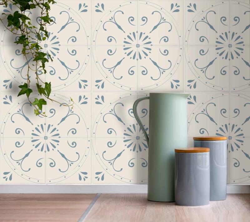 Fliesenaufkleber für Badezimmer und Küche - Portugiesisch Beige – Bild 2