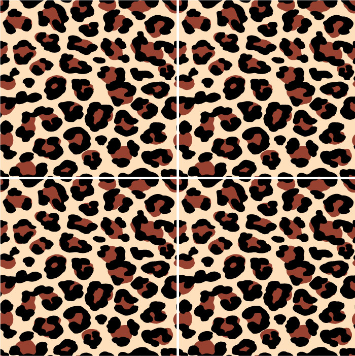 Fliesenaufkleber für Bad und Küche - Leopardenmuster - Leo-Print – Bild 2