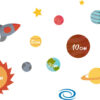 Wandtattoo Planeten Sonnensystem Weltraum - Kinderzimmer - Mehrteilig