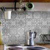 Fliesenaufkleber für Küche & Badezimmer - Portugiesisch Grau