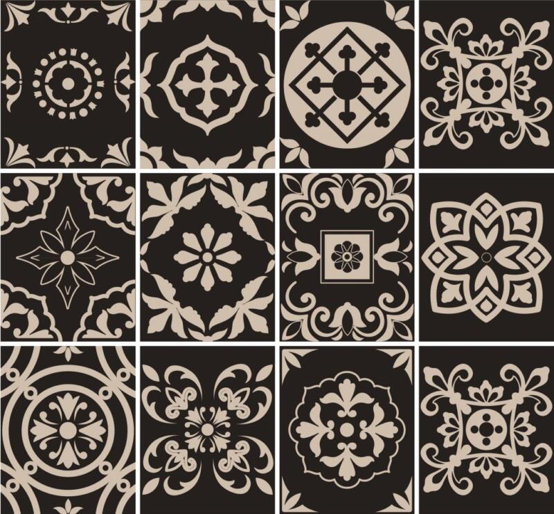 Fliesenaufkleber für Küche und Badezimmer - Portugiesisch-Braun-Creme – Bild 4