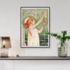 Absinthe Robette Poster Gerahmt hängend an einer Wohnzimmerwand