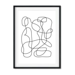 Kunstdrucke atmosphärisch durchgängige linie