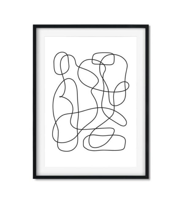 Kunstdrucke atmosphärisch durchgängige linie