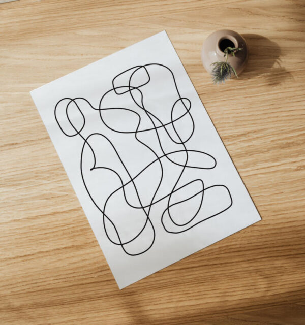 Kunstdrucke atmosphärisch durchgängige linie