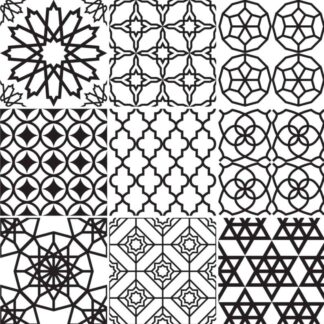 Fliesenaufkleber für Bad und Küche - Arabisch Geometrisch