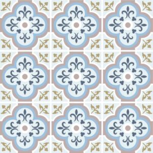 Fliesenaufkleber für Küche und Bad - Azulejo Hellblau