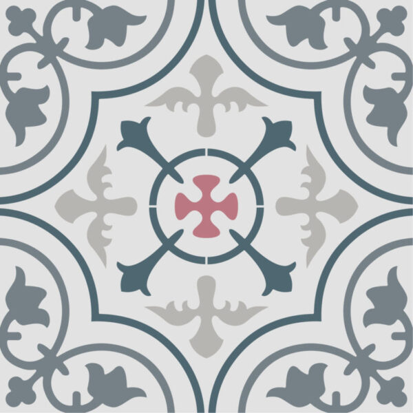 Bodenfliesenaufkleber azulejo ornamente Ornamente 10×10 cm