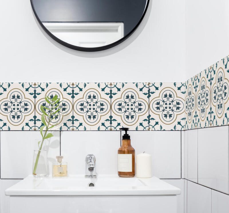 Fliesenaufkleber für Küche und Badezimmer - Azulejo Café – Bild 4