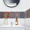 Bunte Mandala - Klebefliesen