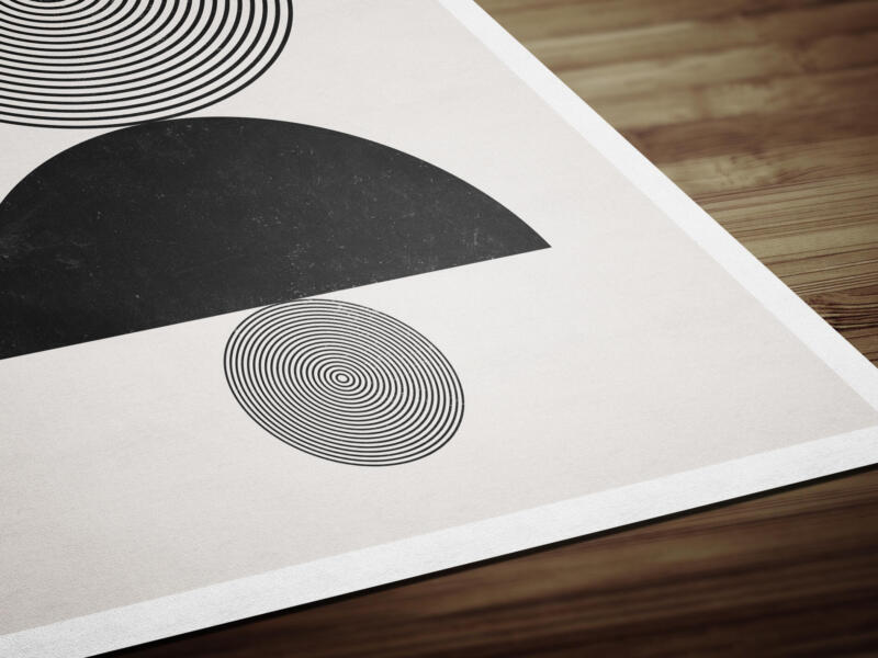 Zeitgenössische Abstrakte Minimalistische Geometrische Formen - Poster Set – Bild 5