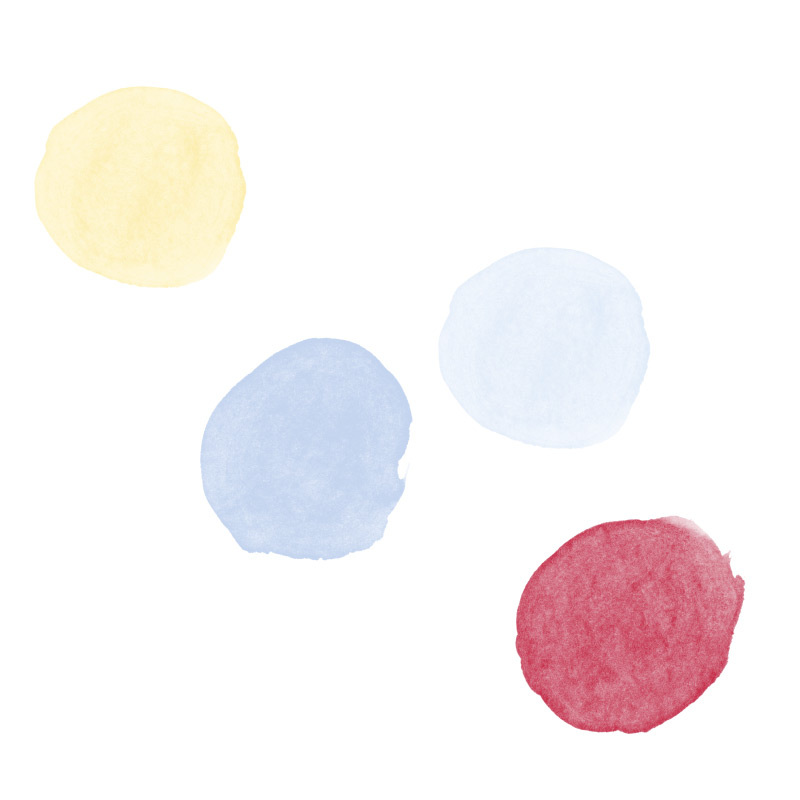 Wandtattoo Punkte Aquarell Wasserfarben - Kinderzimmer – Bild 3