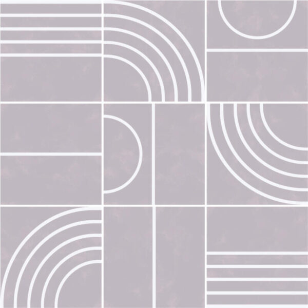 Fliesenaufkleber Abstrakt geometrisch in Beige