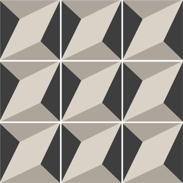 Bodenfliesenaufkleber marokkanisch Mosaik in Beige