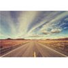 Wandbild Kunstdruck Fotodruck Highway Desert Vintage