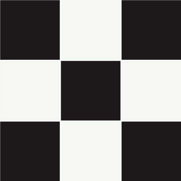Bodenfliesenaufkleber karo karomuster Einfarbig in Schwarz 10×10 cm