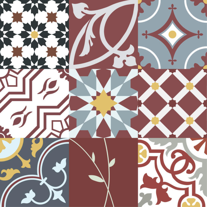 Küchenrückwand Folie - Portugiesisch Patchwork – Bild 3