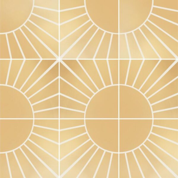 Fliesenaufkleber boho gold in Beige