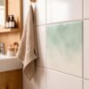 Fliesenaufkleber Mint Pastell in Beige fuer das Bad